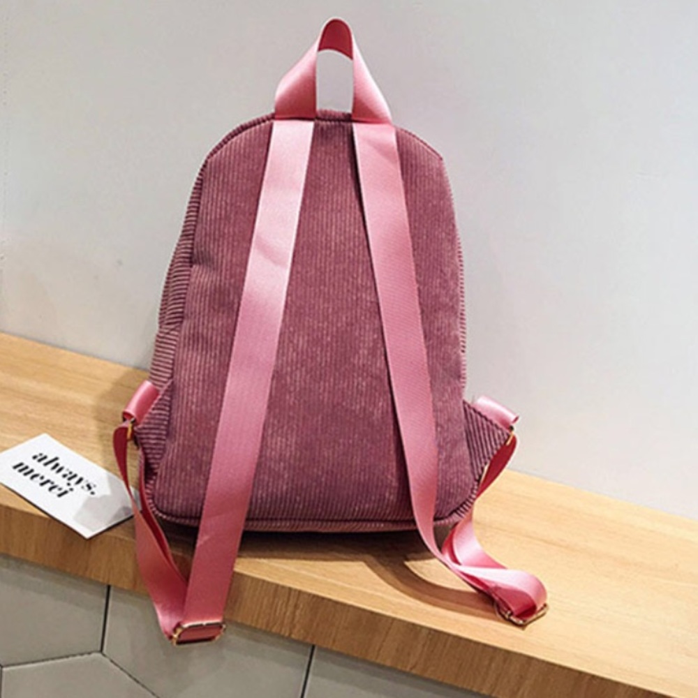 1 Left! Mini Corduroy Backpack 2 Colors - Picture 4 of 5